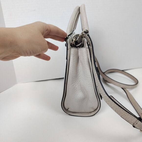 FLAWS Kate Spade Looloo Perri Lane Bubbles Crossbody Taupe Leather Bag - Picture 8 of 16